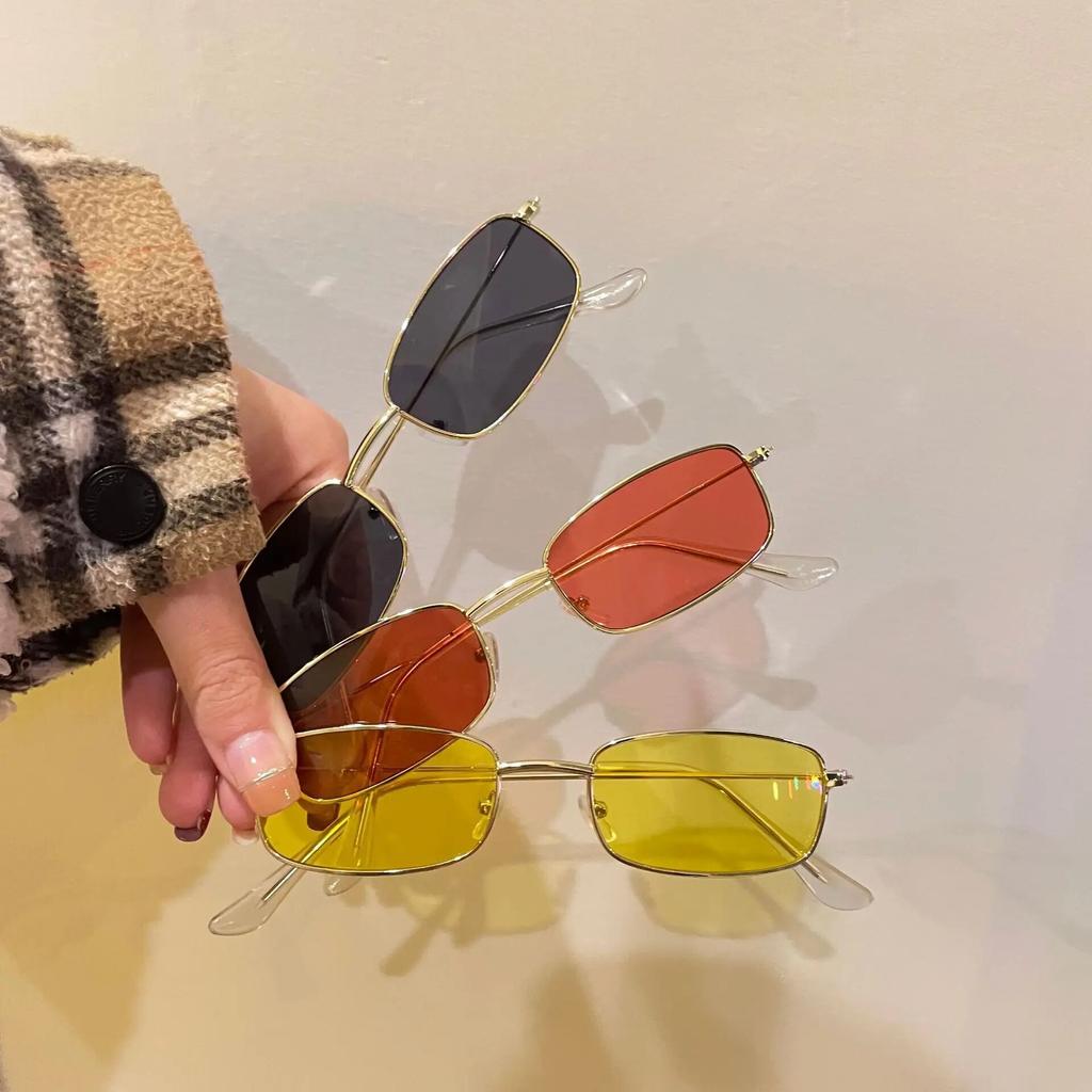 Vintage Sunglasses Men Square Metal Frame Sunglasses Pilot Mirror Classic Retro Sun Glasses Women Luxury Summer Eyewear