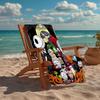 Custom Name Ultra-Soft Beach Towel with The Nightmare Before Christmas Theme,Ideal for Pool - Camping, Diving - Perfect Travel Essential, Vibrant Beac