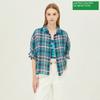  Блуза Benetton Check Bablb2331 Mt