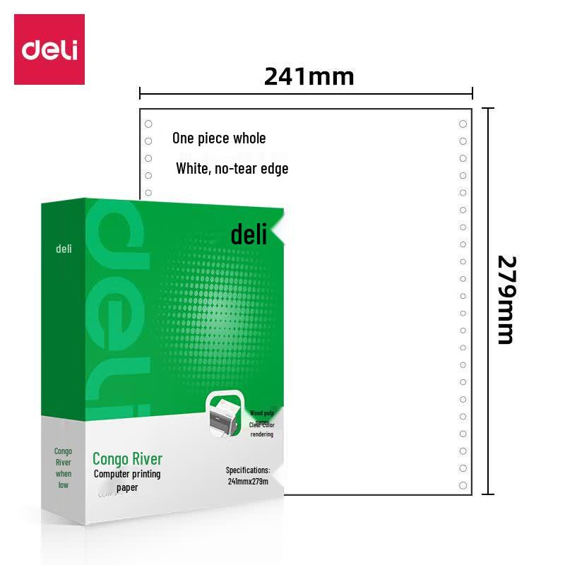 Deli Congo River GH241-1 Computer Printing Paper