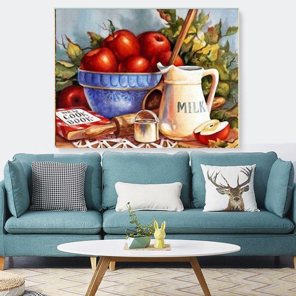 Diamond Embroidery Fruit Diamond Painting Full Drill Round Diamond Mosaic Sale Picture