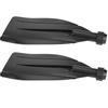 1 Pair Durable Kayak Canoe Paddle Blade Leaf Oar Replacement Accessories Black