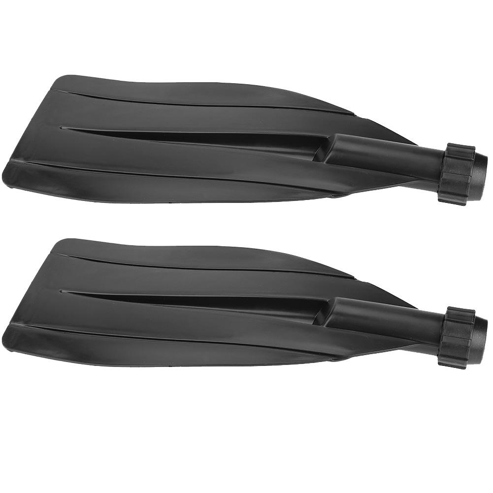 1 Pair Durable Kayak Canoe Paddle Blade Leaf Oar Replacement Accessories Black