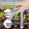 Stainless Steel Seedling Transplant Tongs Anti-Rust Easy Using Transplant Clamp For Soils Loosening