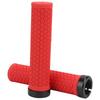   Mountain Bike Handlebar Single Locking Grips   Shock Absorbing Rubber Grips
