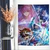 Японское Горячее Аниме Saint Seiya Мультяшный Гобелен Искусство Научная Фантастика Комната Домашний Декор Настенные Листы