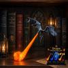 3D Книжная полка-Уголок с Огнедышащим Драконом Полка-Светильник Декор Книжной Полки Дизайн Летающего Дракона Подарок Книголюбу Хэллоуин Полка-Дисплей