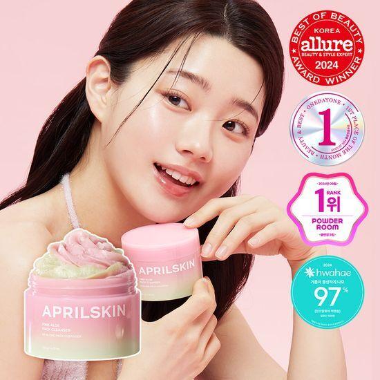 Aprilskin Розовый Алоэ Набор для Проблем Очищающее средство 120г