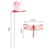 5PC New Creative Handicraft Yard Lawn Ornament 3D Simulation Butterfly Thin Stick Artificial Dragonfly With Stem Home Room Decor