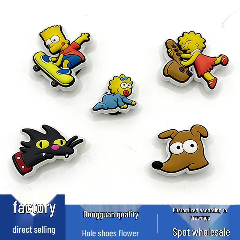 Серия Simpsons – ПВХ подвески для обуви – Цветочные аксессуары