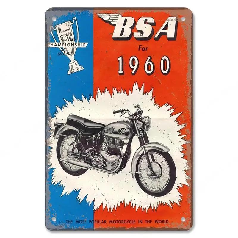 Винтажный плакат для мотокросса, металлические жестяные знаки, Гран-при мотоцикла, металлическая табличка, Декор, Настенный декор для гаража, мотоклуба, мужского пещерного бара