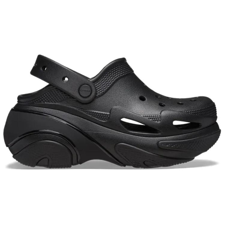Crocs Кроксы Bubble Crush Унисекс Черные Удобные Минималистичные Дышащие Уличные Кроксы 210061-0WC