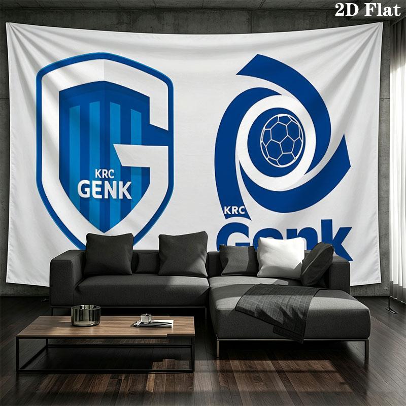 Koninklijke Racing Club Genk Wall tapestry, aesthetic printed fabric blanket, suitable for bedroom, living room, and home decor.