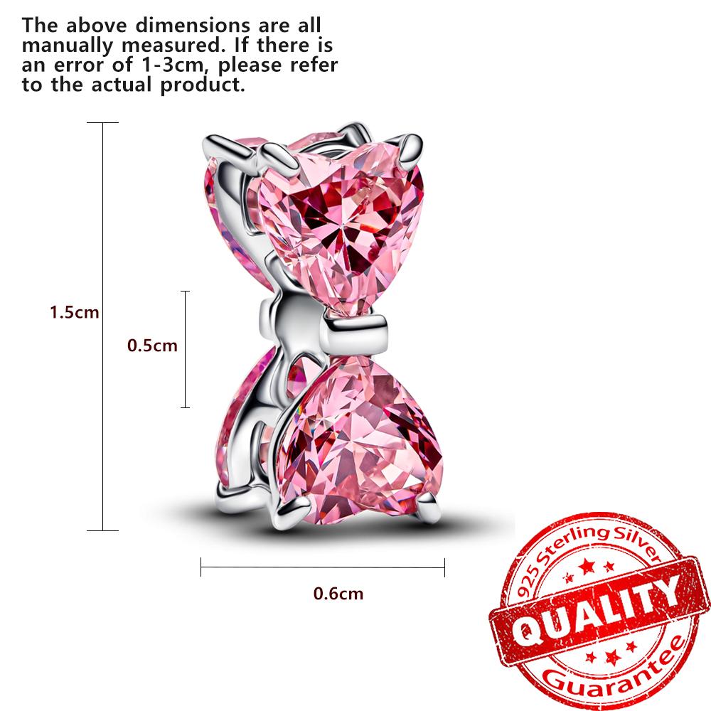 New Winter Series Pavé Clip Beads Snowflake & Butterfly Dangle Charm Fits Original Bracelet Cute Necklace Accessories Gift