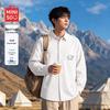 MINISO Мужская повседневная рубашка Оксфорд с длинным рукавом