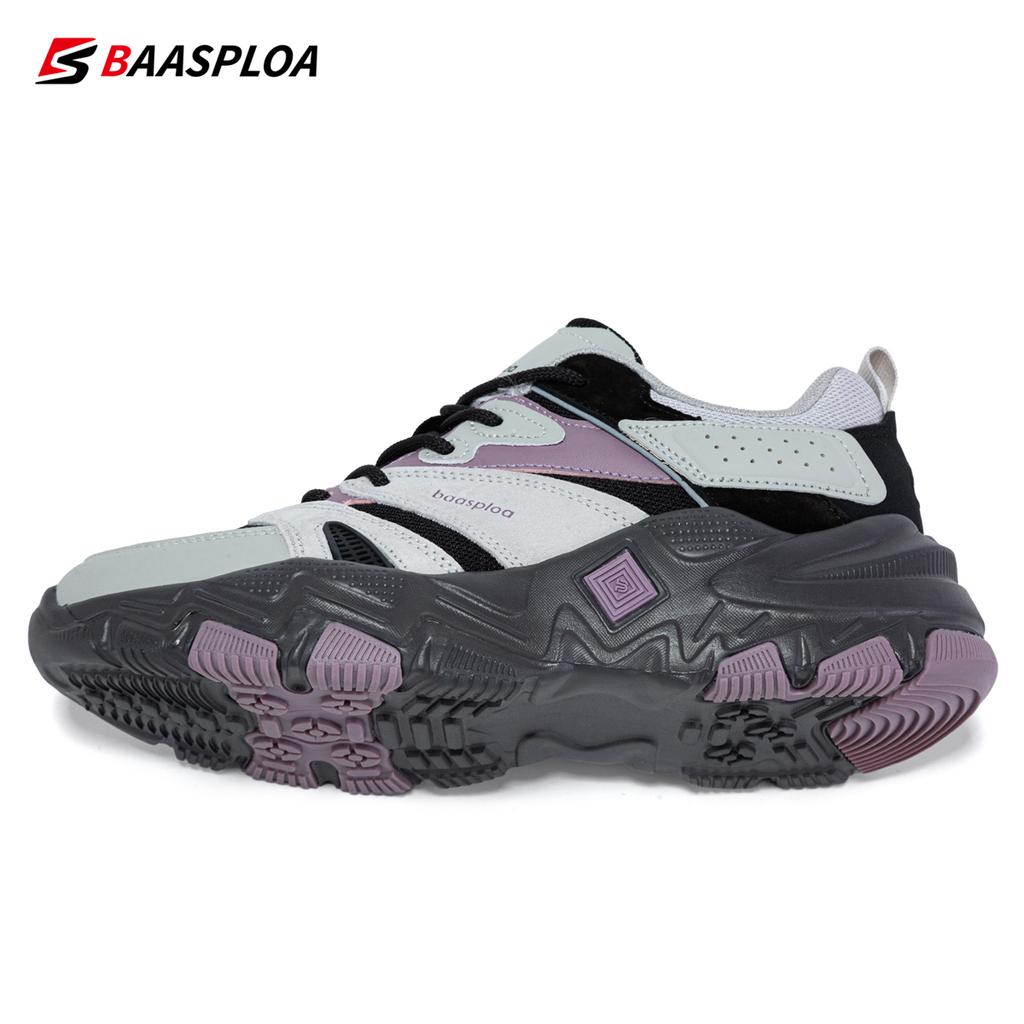 BAASPLOA Women Shoes Mesh Surface Breathable Casual Sports Shoes Light Comfort Non-Slip Outdoor Sports Tennis Shoes Fashion Women Brand Walking Shoes