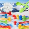 Outdoors Snowball Clip Multi Shape Cartoon Snow Grasping Clamps Tool Grabber Throw Snow Ball Sports Toys Kids Winter Gift