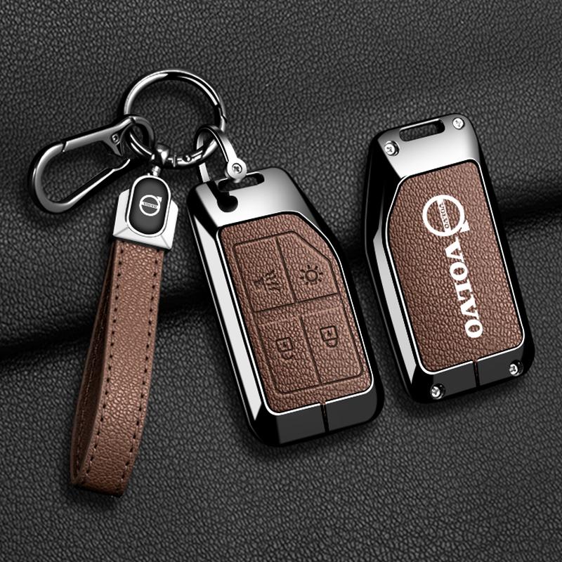 Zine Alloy Car Key Case Cover Shell Holder For Volvo FH16 RC FM EVRO 6 fh CARGO 555 FM Heavy Truck Remote Protection Accessories