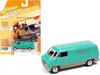 Johnny Lightning Масштаб 1/64 Фургон Dodge Tradesman, 1976, Мятно-зеленый, Металлическая модель автомобиля [Импортный]