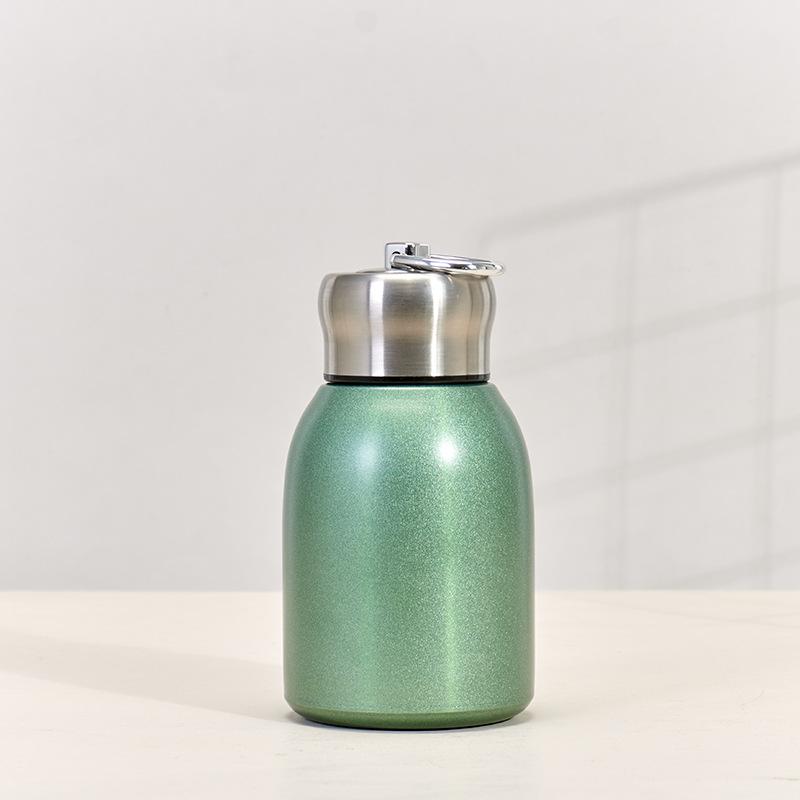 1 шт. 300 мл Мини-термокружка из нержавеющей стали для путешествий - Сохраняет напитки горячими или холодными в течение нескольких часов - Идеально подходит для кемпинга и путешествий.