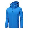 Spring and Autumn Jacket Men's Solid Color Outdoor Hooded Jacket Men's
