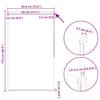 Blackout Roller Blind 84.4 x 175 cm Fabric Width 80 cm Red