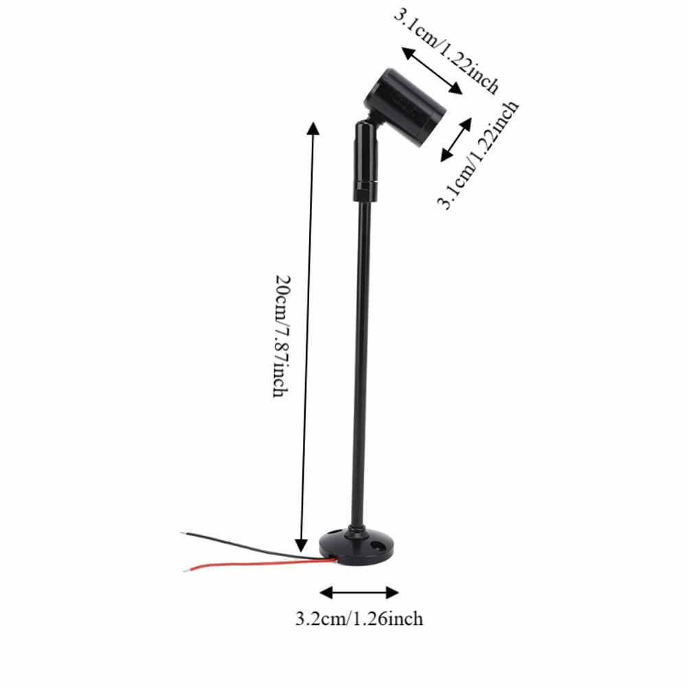 2 Pack Aluminum Body Jewelry Showcase Light Upright Mini Spotlight Jewelry Showcase