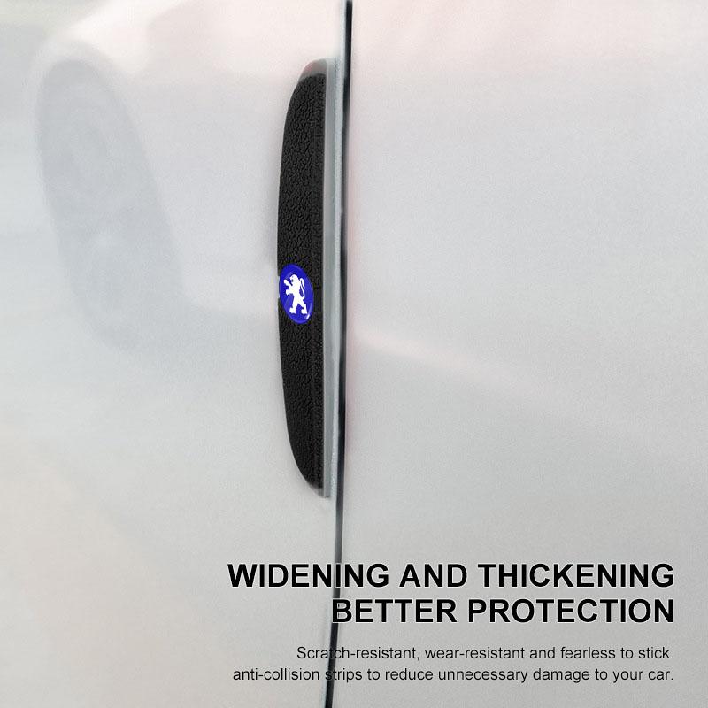 4 шт. Автомобильные противоударные полоски на двери Наклейки для защиты зеркал заднего вида Для Peugeot 308 408 508 RCZ 208 3008 2008 206 207 108 406 407 408 206 207 208