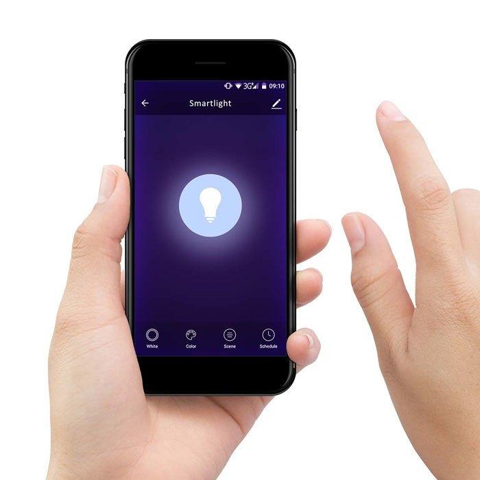 Lampe LED - ALECTO - SMARTLIGHT130 - 4.5W E14 - Wi-Fi - Dimmable - 25000 Heures