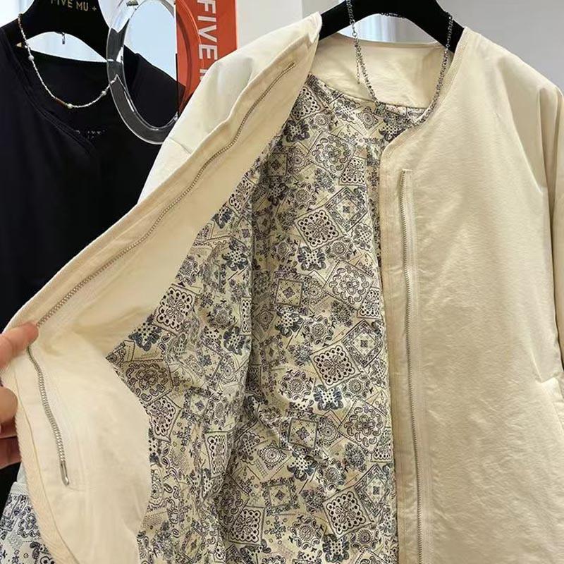 Coat for Women Cotton Autumn Winter Thickened Casual Oversize Double Layer Windbreaker Waterproof Jacket