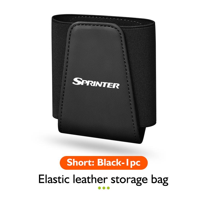 FFYE5 Leather Car Door Organizer Phone Sun Visor Glasses Storage Bag For Mercedes Benz W124 W203 VITO Sprinter Viano V-Class R-Class