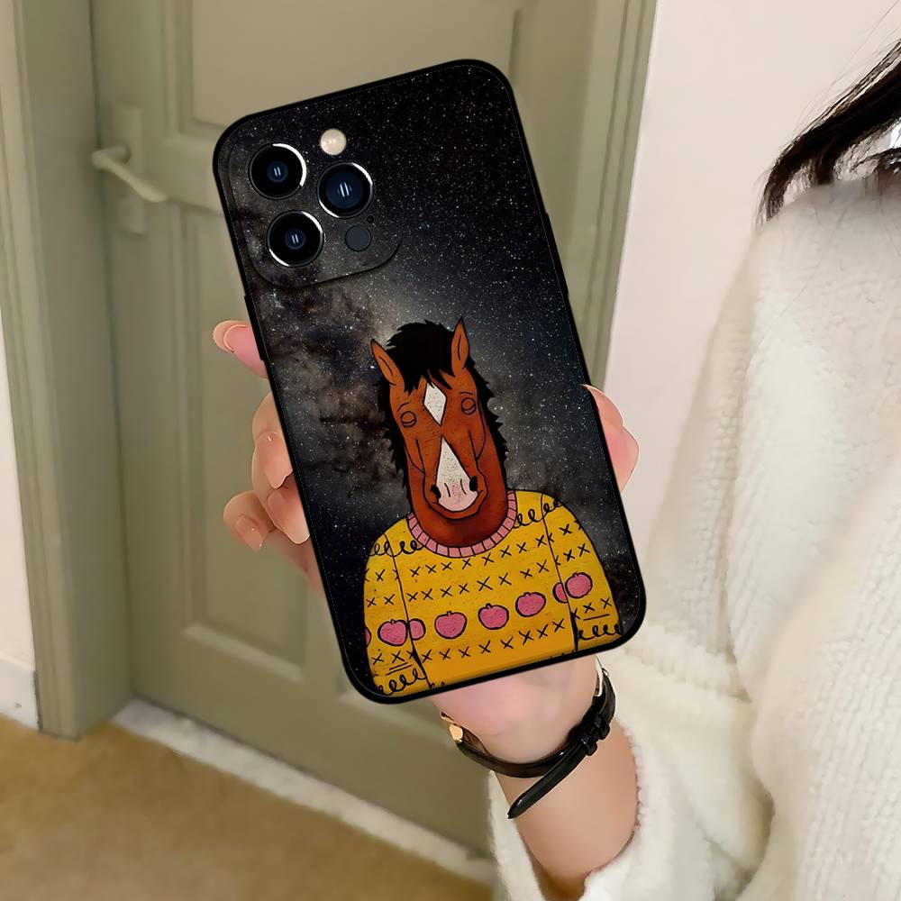 Мультяшный Чехол для Телефона B-BoJacks Horsemans Черный, Подходящий для IPhone 17,16,15,11,13,14 Pro Max,Plus,X,Xr,Xs Max,13Mini