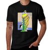 Yellow Peacock Tshirt Basic Crew Neck Short Sleeve Top Tshirt