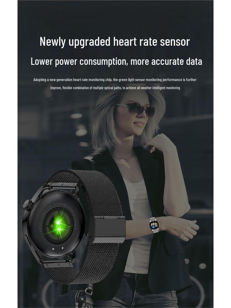 Умные часы Фитнес-трекер: Пульс, Измерение артериального давления, Обнаружение SpO2, Водонепроницаемость IP68, Низкое энергопотребление, Длительное время работы от аккумулятора для бега и спорта.