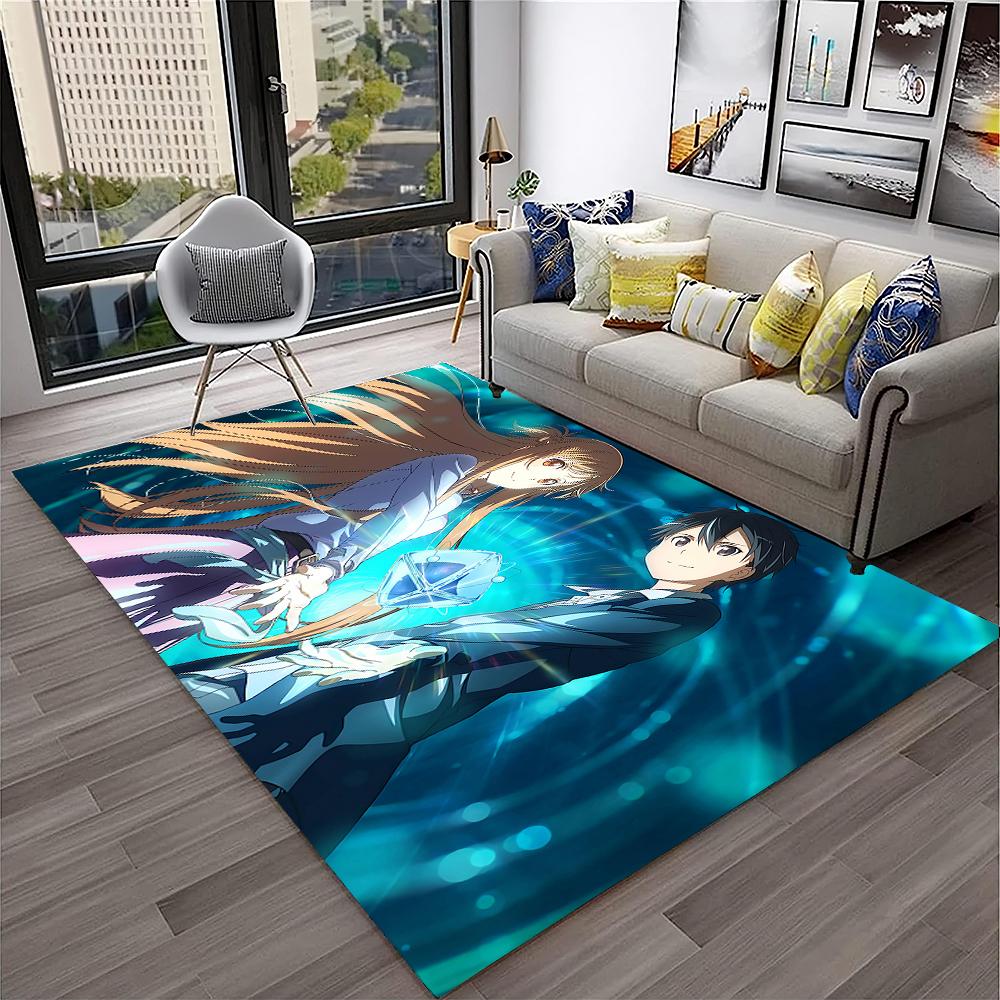 Sword Art Online SAO Новелла Мультфильм Ковер Коврик для Дома Гостиной Спальни Дивана Придверный коврик Декор, детский Ковер Нескользящий Напольный коврик