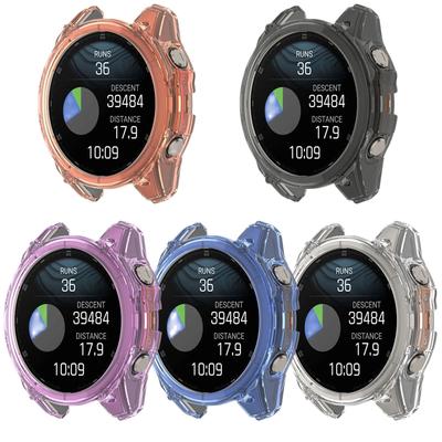 Защитный чехол из ТПУ для часов Garmin Fenix 8 51мм 47мм 43мм AMOLED цветной Полупустой корпус Защитный Прозрачный силикон