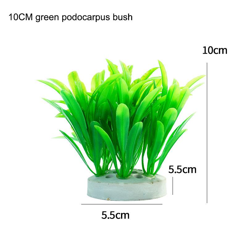 Креативные искусственные подводные растения Аквариумный аквариум Водный искусственный кустарник Зеленая водная трава Просмотр имитации украшения