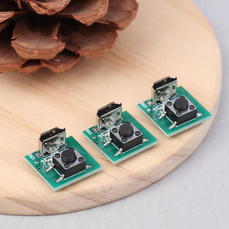 Яркий свет фонарик аксессуары Android порт зарядки сенсорный переключатель функция Diy модуль плата два набора светодиодов использование