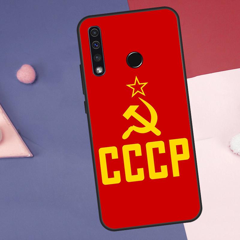 Soviet Union USSR Flag Case For Huawei Nova Y72 Y73 Y70 Y90 Y60 Y61 Y91 12s 12i 11i 8i 9 10 SE P30 P40 Lite P60 Pro
