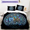 Cyber Dragon Glass Pattern Bedding,Quilt Set Quilt Cover Pillowcase Home Birthday Gift (1 * duvet cover + 2 * pillowcase, without core)