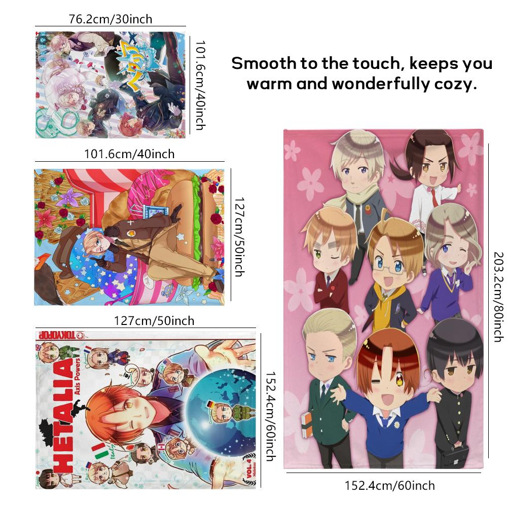 H-Hetalia W-World Stars Плед Фланелевый Пушистый Мягкий Теплый Для Кожи Плед Для Дивана Кровати Офиса Дневного Сна Зимний