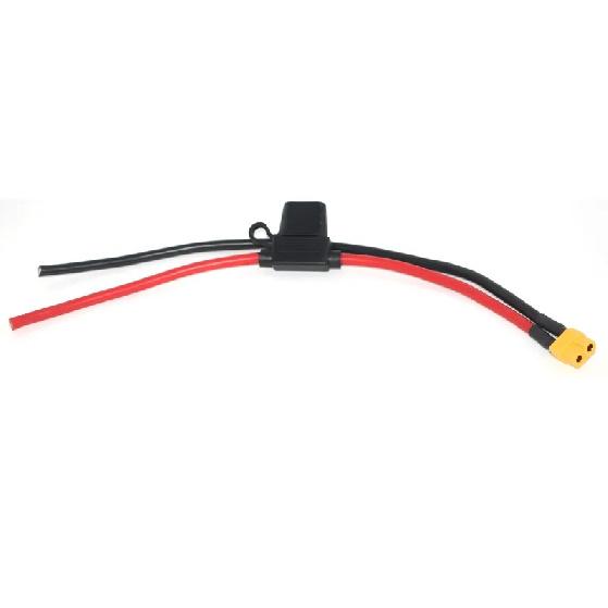 10AWG 12AWG XT60 Male Connector to Fuse Holder with 3A 5A 10A Fuse for Lipo FPV Battery Racing Drone