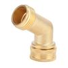 3/4" Brass Elbow Ball Valve Hose Connector Adapter with Gasket for Garden