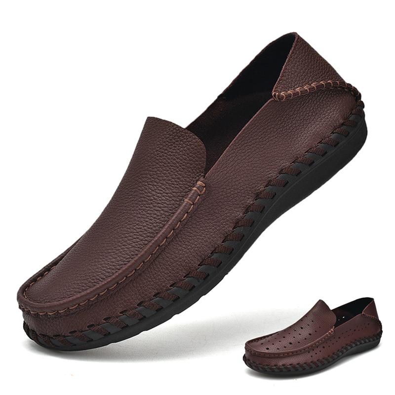 Обувь из натуральной кожи. Мужские лоферы. Повседневная кожаная обувь ручной работы. Мокасины. Мужская обувь на плоской подошве.