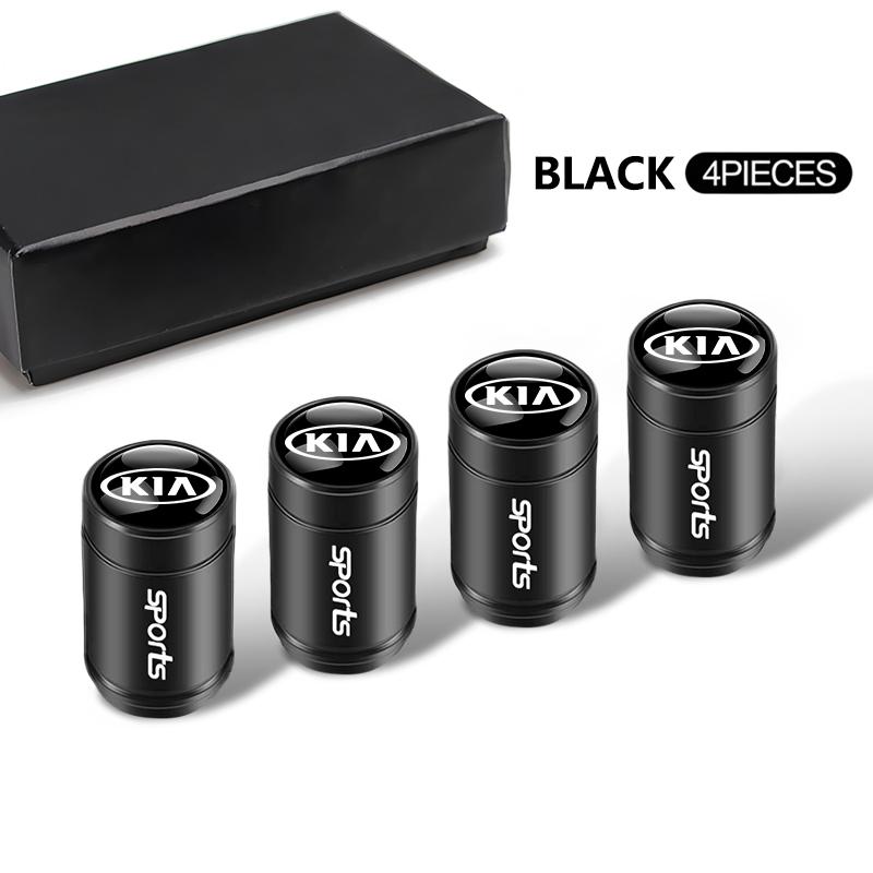 4pcs Car Tire Valve Caps Anti Rust Dustproof Covers For KIA Sportage Seltos Sorento K3 K4 Soul Carnival EV6 EV9 Carnival K5 EV5 ZR9