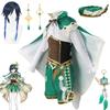   Venti Cosplay Costume Barbatos Uniform Suit Anime Halloween Carnival Clothes For Women Game