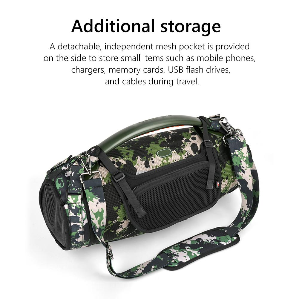 Speaker Case Portable Sling Speaker Cases Cover Breathable Accessories with Removable Shoulder Strap for JBL Boombox 3/2/1