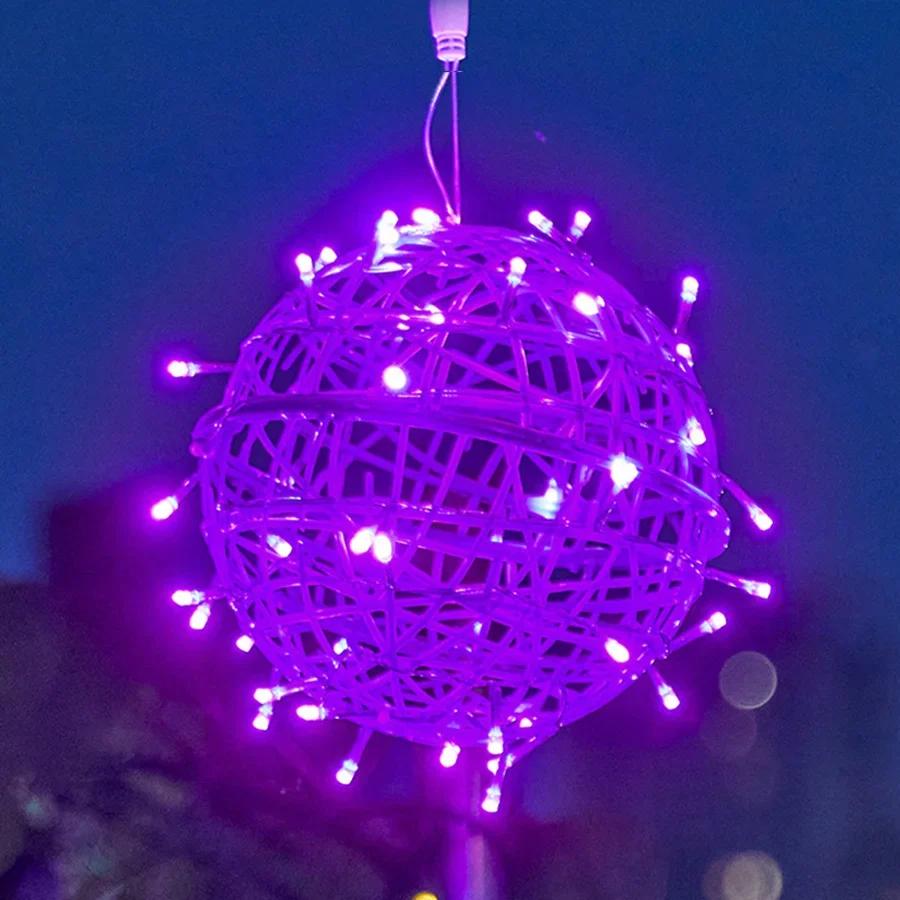 30CM Lantern Ball Fairy String Light Outdoor Globe Ball Hanging Garland Lamp Christmas Tree String Light For Tree Backyard Decor