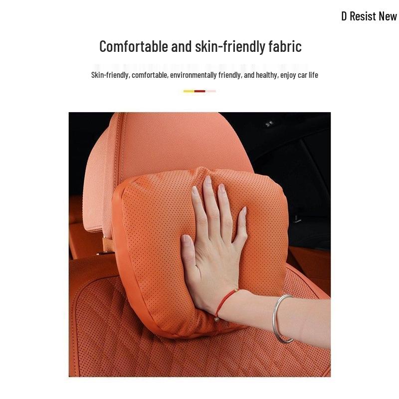 Genuine Leather Headrest, Lumbar Support, and Neck Pillow for Bentley Continental, Bentayga, Flying Spur, and Mulsanne Interiors.