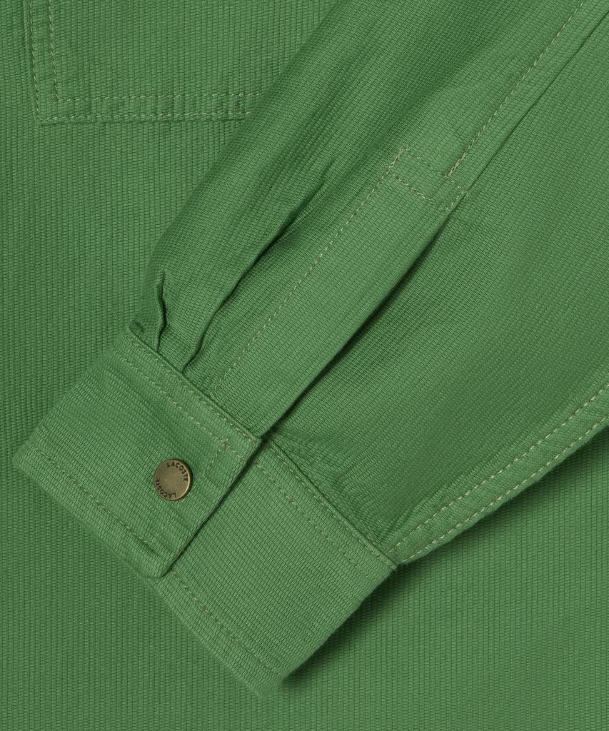 LACOSTE Мужская рубашка Ch9445-56G 02M, японский крой, свободная посадка, нагрудный карман
